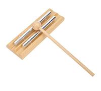 Qudinip Carillons de Table, Jouet Musical pour Enfants, Instrument de Percussion Durable avec Maillet en Bois et Finition Argentée