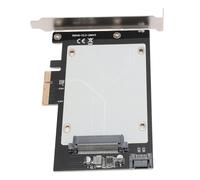 Qudinip Carte Adaptateur PCIE vers U.2, Double Interface Haute Vitesse pour Disque Dur U.2 SAS, Fiber de Verre Environnementale de .5 Pouces