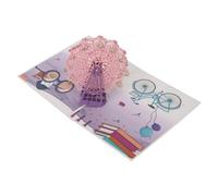 Qudinip Carte de Vœux 3D Grande Roue, Conception Pop-up Colorée Faite à la Main pour Remise de Diplôme, Anniversaire, Voyage