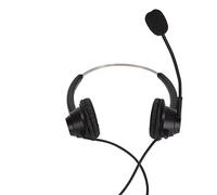 Qudinip Casque de Centre D'appels, Suppression du Bruit, Double Face, pour Le Bureau à Domicile, Le Service Client, ABS Léger, Noir, 1 Paquet