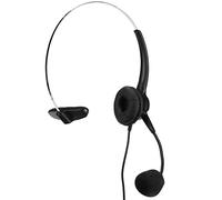 Qudinip Casque Téléphonique RJ9 Professionnel Mono Filaire Casque de Réduction de Bruit pour la Formation du Centre D'appels 1 unité