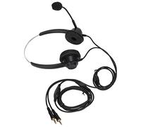 Qudinip Casque Téléphonique Volume Réglable Microphone Binaural Filaire pour Service Client Bureau Téléconférence Noir