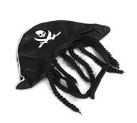 Qudinip Chapeau de Pirate pour Animaux de Compagnie pour Chiens et Chats, Matériau en Tissu Durable, Costume d'halloween Amusant pour Animaux de Compagnie, Taille Réglable 38-48 Cm