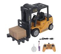 Qudinip Chariot élévateur télécommandé 1:24, Jouet de Construction en Alliage 2,4 G avec Lumières LED et Sons de Simulation, Jouet de Chariot élévateur pour Enfants, Plaisir et