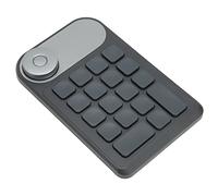 Qudinip Clavier Ergonomique Mini Clavier personnalisé avec 18 Touches Programmables pour Tablette à Dessin Artistes sans Fil 2.4 GHz ABS