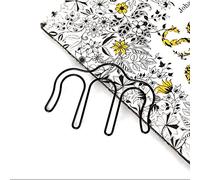 Qudinip Clips de Support de Pages de Musique, Ensemble de Clips de Notes de Musique Légers et Durables pour Musiciens, 2 Pièces en Fer Métallique en Noir/argent/or/or Rose, Accessoires de