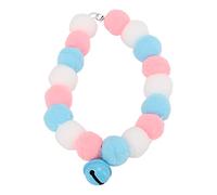 Qudinip Collier pour Animaux de Compagnie Collier de Chat en Peluche Douce avec Cloche pour Usage Quotidien Fêtes de Festival Mignon coloré 1 X (S)