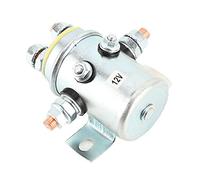 Qudinip Commutateur de Relais de Treuil 12 V 200 A - Contact Solénoïde Durable pour Accessoires ATV UTV, Métal avec Finition Nickelée - 1 unité