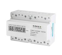 Qudinip Compteur D'énergie triphasé, Moniteur Numérique de Haute Précision pour une Mesure Précise de l'électricité dans les Maisons et les Entreprises, 230V/400V