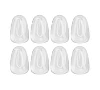 Qudinip Conseils de Couleur D'ongles en Verre de qualité Supérieure, 50 Pièces, pour une Comparaison et un Affichage Faciles dans les Salons de Manucure, Transparent, Tête Ronde