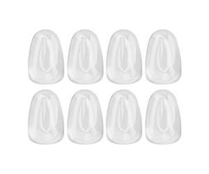 Qudinip Conseils de Couleur D'ongles en Verre de qualité Supérieure, 50 Pièces, pour une Comparaison et un Affichage Faciles dans les Salons de Manucure, Transparent, Tête Ronde