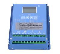 Qudinip Contrôleur Hybride Solaire éolien MPPT avec Bluetooth pour Systèmes D'alimentation Hors Réseau, Alliage D'aluminium, 12 V 24 V (1010K)