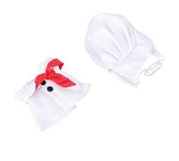 Qudinip Costume de Chef pour Animaux de Compagnie, Jolie Tenue Réglable pour Chats et Chiens, en Polyester Confortable, 2 Pièces (L)