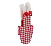 Qudinip Couche-Culotte Réglable en Coton pour Oiseaux, Vêtements pour Perruches Aras, Perruches, Taille M, Motif de Grille Rouge élégant (S Grille Rouge)