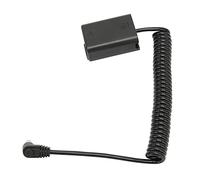 Qudinip Coupleur CC NP-FW50, Adaptateur de Batterie Factice Pratique à Décodage Complet pour A7 A7R A7S, Câble d'alimentation Flexible 5.5x2.5mm Noir