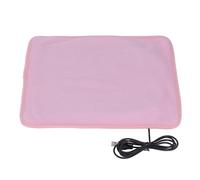 Qudinip Coussin Chauffant USB Température Réglable 3 Vitesses pour la Chaleur des épaules, du Cou, des Jambes, de la Taille 31 X 25,5 Cm en Polyester (Rose)