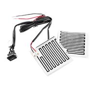 Qudinip Coussinets Chauffants 12 V pour Motos et VTT, Chauffe-Mains à Température Réglable pour Temps Froid, Conception Adhésive Flexible - 2 Unités