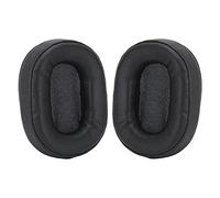 Qudinip Coussinets d'oreille de Remplacement, pour Casque Technica ATH-MSR7 M50X M20 M40 M40X, Ajustement Confortable, Cuir PU Durable, Paquet de 2 (Noir)