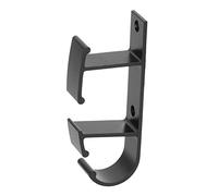 Qudinip Crochet de Lavabo Noir, Support de Lavabo en Aluminium Durable pour Accessoires de Salle de Bain, Forte capacité de Charge avec Conception de Crochet, 1 unité