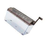 Qudinip Destructeur de Papier Manuel avec Conception Transparente pour Le Bureau et la Maison, Machine de Découpe A4 en Plastique Durable, Légère et Compacte pour Un Assemblage Facile (Noire)