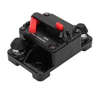 Qudinip Disjoncteur à Réinitialisation Automatique, Porte-fusible, Interrupteur en Cuivre étanche pour Usage Automobile DC12-42V (80A)