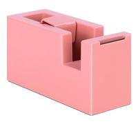 Qudinip Distributeur de Ruban Adhésif Portable en Résine ABS, Style Simple, pour Bureau et école, 111x43x58mm (Rose Rouge)