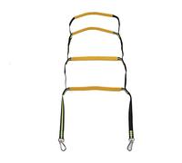 Qudinip Échelle de Corde de Bateau, échelle D'embarquement Portable Pliable à 4 Marches avec Corde Antidérapante Lumineuse et Serrure en Acier Inoxydable, pour Bateau Gonflable Ka