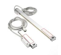 Qudinip Échelle Linéaire, 3 Jeux avec Course Différente pour Lecture Numérique JCS900 2AE JCS900 3AE, Profil en Alliage D'aluminium, Roulement intégré, Données Stables et Précises (Course 300mm et