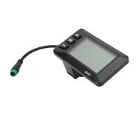 Qudinip Écran LCD de Vélo électrique GD01, Compteur LCD étanche 36 V 48 V avec Affichage du Kilométrage de la Batterie en Temps Réel, pour Guidon de 22,2 Mm, Contrôleur JN, Kit de