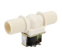 Qudinip Électrovanne G1 Filetée électromagnétique 12V Vanne D'entrée Normalement Fermée pour Appareils électroménagers - Nylon et Laiton - 1 unité