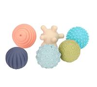 Qudinip Ensemble de Balles Sensorielles Texturées, Balles à Presser Multicolores Douces pour bébé, Développer des Compétences Tactiles à la Maison, Jouets en Vinyle 6 Pièces