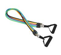 Qudinip Ensemble de Bandes de Résistance, 5 Pièces de Bandes D'entraînement pour Hommes et Femmes avec Poignées d'ancrage de Porte, Sangles de Cheville, pour Exercices D'étirement et de