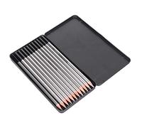 Qudinip Ensemble de Crayons à Croquis en Graphite, 12 Pièces, pour Artistes et Amateurs de Croquis, Outils de Dessin Lisses, Bois de Pin Noir