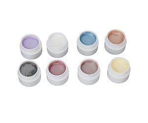 Qudinip Ensemble de Crème à Ongles en Gel à Paillettes, 8 Couleurs, Vernis à Grain de Coquille nacré élégant pour Usage Domestique et en Salon