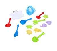 Qudinip Ensemble de Jouets de Plage pour Enfants, 14 Pièces, Outils de Jeu Compacts et Mignons pour Le Plaisir du Sable et de l'eau en Plein Air, en Plastique PP Sûr