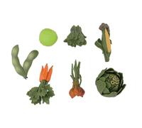 Qudinip Ensemble de Légumes Simulés de 7 Pièces, Modèle de Légumes Miniature avec Une Finition Soignée pour L'éducation Cognitive Précoce des Enfants et L'interaction Parent-Enfant