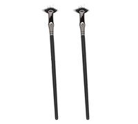 Qudinip Ensemble de Pinceaux à Mascara Fan 2 Pièces, Conception Courbée à Double Couche pour une Application sans Grumeaux et une Amélioration des Cils Inférieurs avec un Matériau en Fibres Fiable