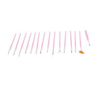 Qudinip Ensemble de Pinceaux Professionnels pour Nail Art, 15 Pièces, pour la Peinture à la Main et les Détails des Dessins D'ongles (Set de pinceaux à peinture à l'huile 15 pièces #12)