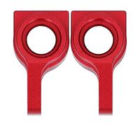 Qudinip Ensemble de Supports de Moyeu Arrière RC pour Bras D'articulation en Alliage D'aluminium Durable LOSI pour Voitures RC 1/10 22S 2WD, 2 Unités (Rouge)