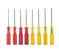 Qudinip Ensemble de Tournevis à Douille Hexagonale, 8pcs Aiguille à Aiguille Purl Stretch Machine Overlock Machine Accessoires de 1,5 Mm / 1,6 Mm avec Poignée en Plastique de Tendon de