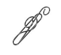 Qudinip Ensemble de Trombones à Notes, Marque-pages Créatifs et Mignons en Fil de Musique, Pinces à Papier Multifonctions pour Usage au Bureau, 100 Pièces Revêtues de Plastique (Noire)