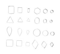 Qudinip Ensemble D'emporte-Pièces en Acier Inoxydable, 24 Pièces, pour Bricolage, Cuisson de Différentes Formes, Outil de Cuisine