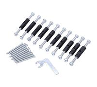 Qudinip Ensemble D'outils de Réparation de Boîte de Jonction de Type 86 oulon de Jambe de Force Efficace pour Boîtes Murales électriques en Acier allié avec 10 Entretoises et 10 Boulons (86