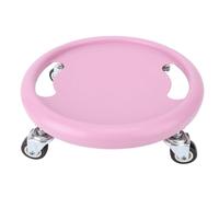 Qudinip Entraîneur à Roulettes à Disque, équipement D'exercice Multifonctionnel Portable à 360 Degrés pour une Utilisation en Salle de Sport à Domicile, Matériau PP de qualité Supérieure (Rose)