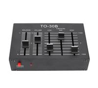 Qudinip EQ égaliseur Stéréo Haut Moyen Bas Préampli 3 Bandes pour Système Audio de Voiture Construction en Métal Conception Compacte