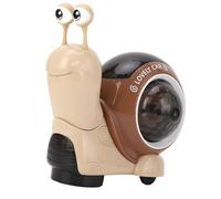 Qudinip Escargot Rotatif électrique, Jouet Rampant Interactif avec Musique et Lumières Clignotantes pour Bébés et Tout-Petits, Encourage Le Développement de la motricité (Chair d'escargot)