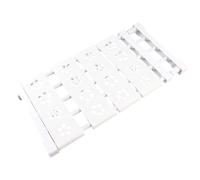 Qudinip Étagère de Tension Extensible pour Placard avec Design Réglable pour économiser de l'espace dans L'armoire et Les étagères, Tuyau en Acier et Matériau PP, Largeur 24 Cm (50 à 80 cm / 19,7 à