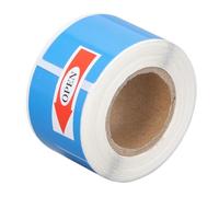 Qudinip Étiquette de Câble Thermique, Papier Autocollant Durable Résistant à L' et étanche pour L'ingénierie de la Communication par Fiber, 100 Pièces 25x38mm (Bleue)
