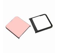 Qudinip Étui à Rabat pour Razr 40, Ultra Fin, Résistant aux Chocs, Anti-Rayures, écran Pliable pour Un Usage Quotidien, Cuir Synthétique (Noir et Rose)