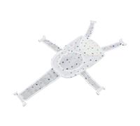Qudinip Filet de Support de Siège de Bain Doux pour Nourrissons, Hauteur Réglable et Conception Antidérapante pour un Bain de bébé en Toute sécurité, Tissu à Mailles Aérées, 1 unité (Étoile)